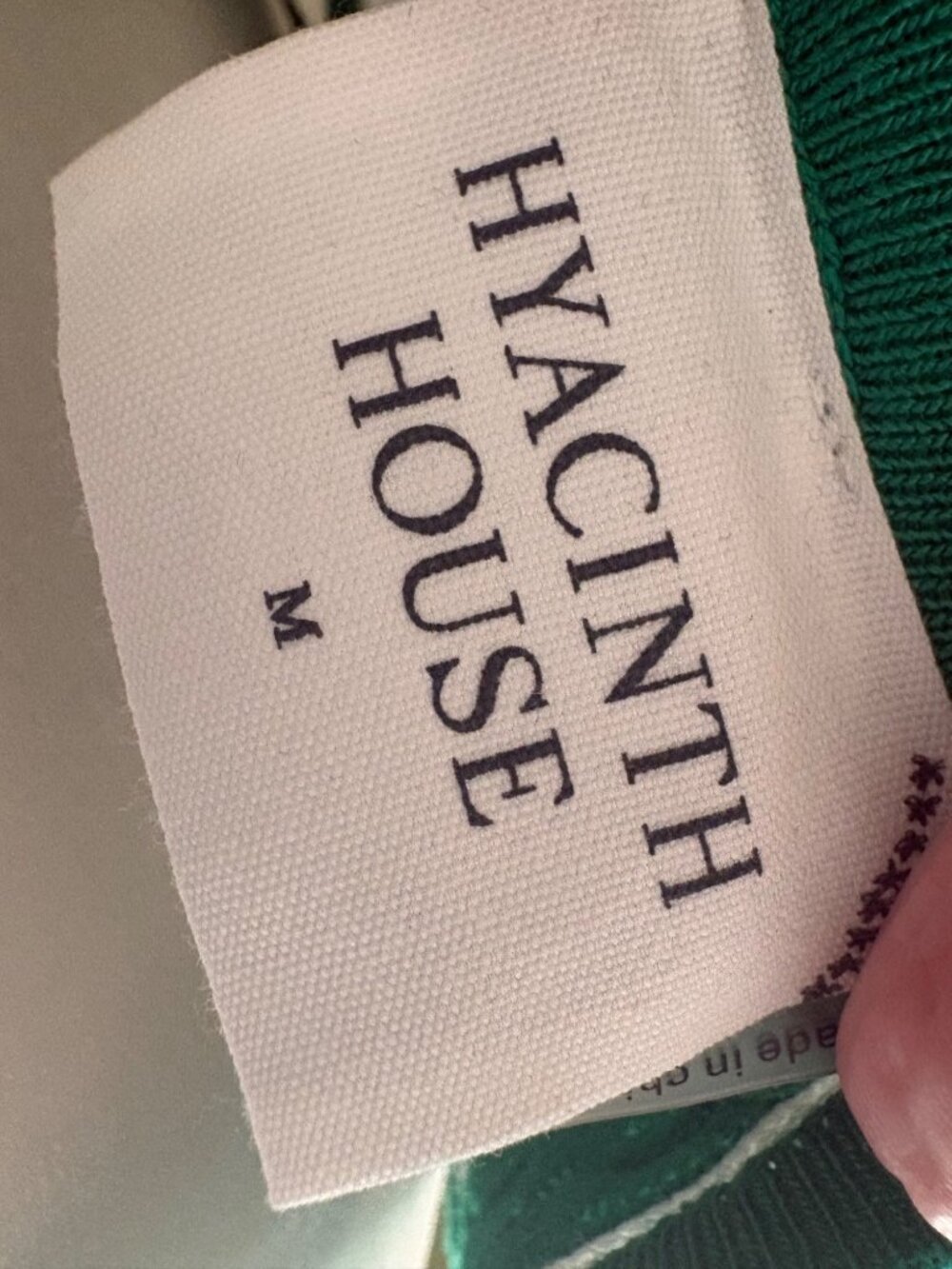 Hyacinth House Tuckernuck Green & White Wavy Knit Stripe Wilder Dress Size M - Picture 8 of 13